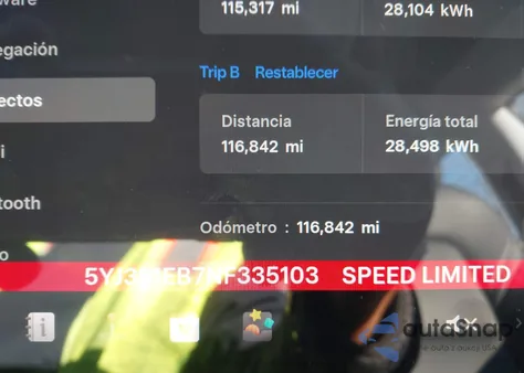 2022 Tesla Model 3 Long Range Dual Motor All-Wheel Drive z USA, uszkodzony, nr VIN 5YJ3E1EB7NF335103